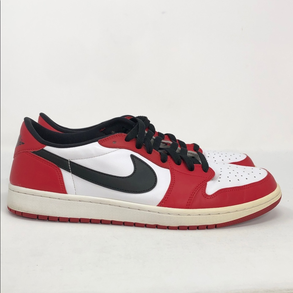 Nike Air Jordan 1 Retro Low Chicago 2016 Varsity Red 705329-600 Shoes -Size 11.5 - Picture 11 of 15